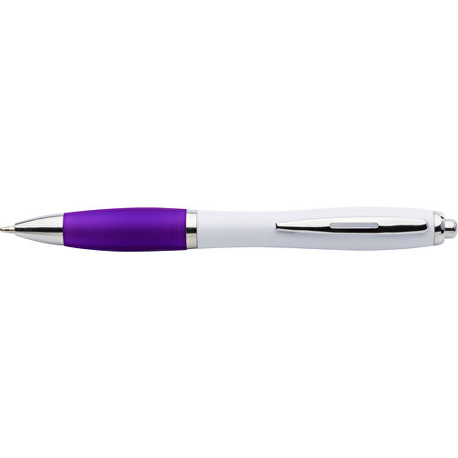 Kugelschreiber Aus Kunststoff Swansea , violett, ABS, Plastik, Metall, 14,20cm (Höhe), Bild 3