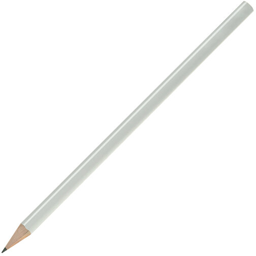 Bleistift, Lackiert, Rund , weiß, Holz, 17,50cm x 0,70cm x 0,70cm (Länge x Höhe x Breite), Bild 2