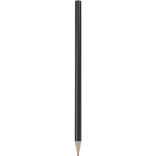 Bleistift, Lackiert, Rund , schwarz, Holz, 17,50cm x 0,70cm x 0,70cm (Länge x Höhe x Breite), Bild 1
