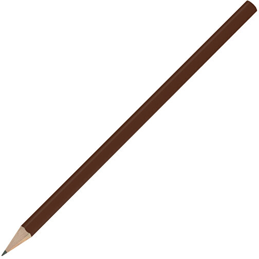 Bleistift, Lackiert, Rund , dunkelbraun, Holz, 17,50cm x 0,70cm x 0,70cm (Länge x Höhe x Breite), Bild 2