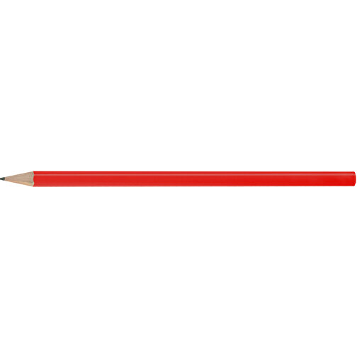 Bleistift, Lackiert, Rund , hellrot, Holz, 17,50cm x 0,70cm x 0,70cm (Länge x Höhe x Breite), Bild 3