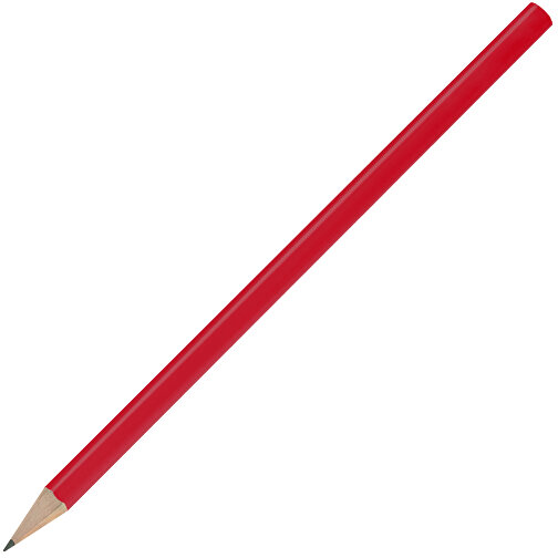 Bleistift, Lackiert, Rund , rot, Holz, 17,50cm x 0,70cm x 0,70cm (Länge x Höhe x Breite), Bild 2