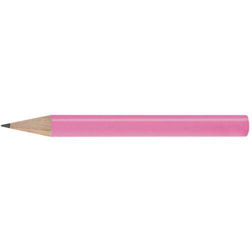 Bleistift, Lackiert, Rund, Kurz , rosé, Holz, 8,50cm x 0,70cm x 0,70cm (Länge x Höhe x Breite), Bild 3