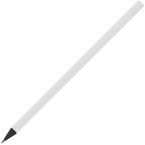Schwarz Gefärbter Bleistift, Lackiert, Rund , weiß, Holz, 17,50cm x 0,70cm x 0,70cm (Länge x Höhe x Breite), Bild 2