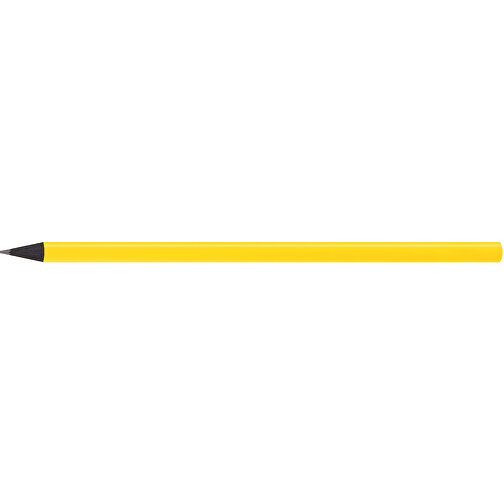 Schwarz Gefärbter Bleistift, Lackiert, Rund , gelb, Holz, 17,50cm x 0,70cm x 0,70cm (Länge x Höhe x Breite), Bild 3