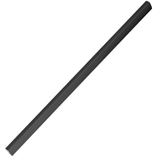 Zimmermannsbleistift, 24 Cm, Eckig-oval , schwarz, Holz, 24,00cm x 0,70cm x 1,20cm (Länge x Höhe x Breite), Bild 2