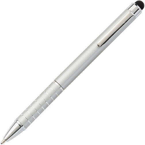 Kugelschreiber Aus Metall Oliver , silber, Aluminium, Kautschuk, 12,50cm (Höhe), Bild 2