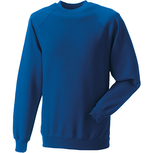 Raglan Sweatshirt , Russell, königsblau, 50 % Baumwolle / 50 % Polyester, M, , Bild 1