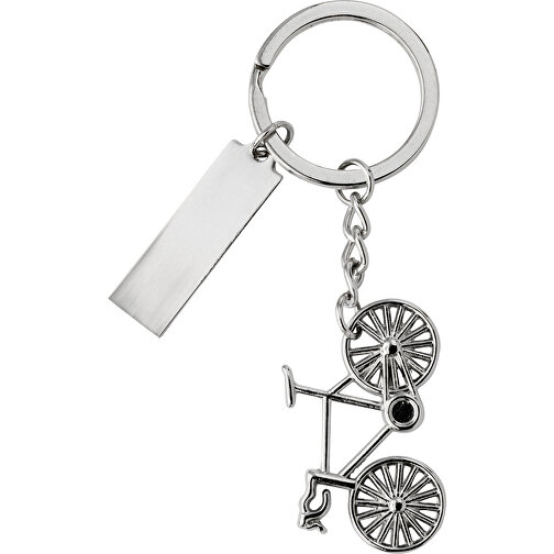 Schlüsselanhänger Aus Metall Sullivan , silber, Metall, Nickel Legierung, 4,00cm x 1,40cm x 2,50cm (Länge x Höhe x Breite), Bild 1