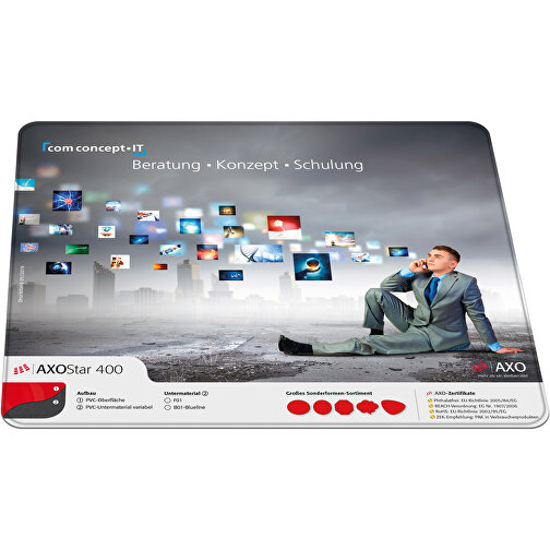 AXOPAD® Desk pad AXOStar 500, 60 x 40 cm rettangolare, spessore 1,6 mm, Immagine 1