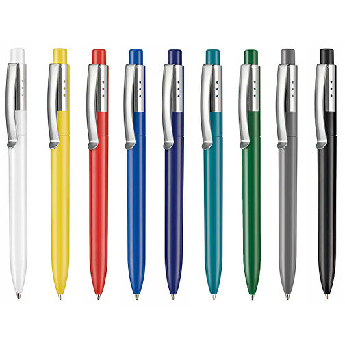 Kugelschreiber ELEGANCE , Ritter-Pen, minz-grün, ABS, Metall, 14,40cm (Länge), Bild 4
