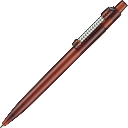 Kugelschreiber STRONG TRANSPARENT , Ritter-Pen, mocca, ABS u. Metall, 14,60cm (Länge), Bild 2