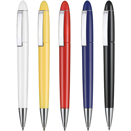 Kugelschreiber HAVANA , Ritter-Pen, weiß, ABS, Metall, 14,30cm (Länge), Bild 4