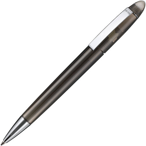 Kugelschreiber HAVANA TRANSPARENT , Ritter-Pen, rauch-grau, ABS, Metall, 14,30cm (Länge), Bild 2