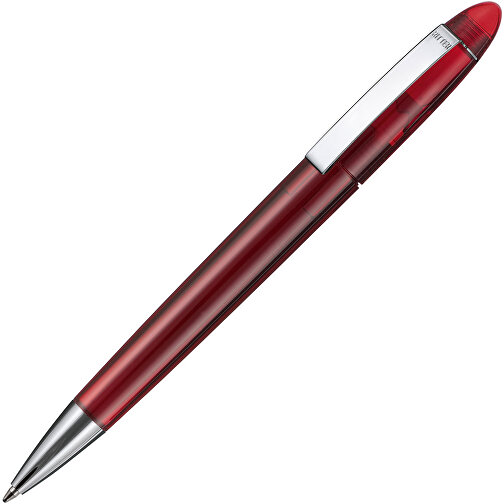 Kugelschreiber HAVANA TRANSPARENT , Ritter-Pen, rubin-rot, ABS, Metall, 14,30cm (Länge), Bild 2