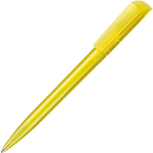 Kugelschreiber FLIP TRANSPARENT , Ritter-Pen, gelb, ABS-Kunststoff, 14,00cm (Länge), Bild 2