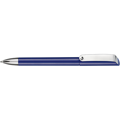 Kugelschreiber GLOSSY , Ritter-Pen, dunkelblau, ABS-Kunststoff, 14,20cm (Länge), Bild 3