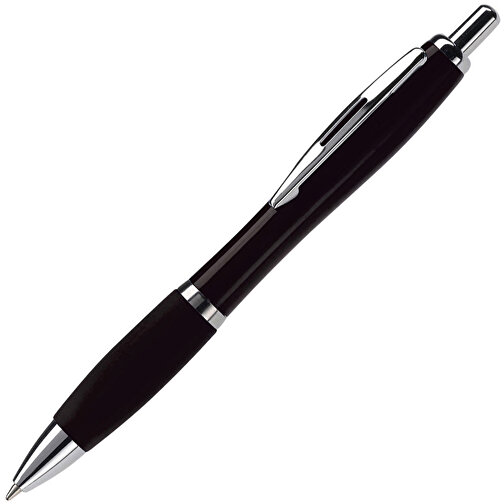 Kugelschreiber Hawaï Hardcolour , schwarz, ABS & Metall, 14,00cm (Länge), Bild 2