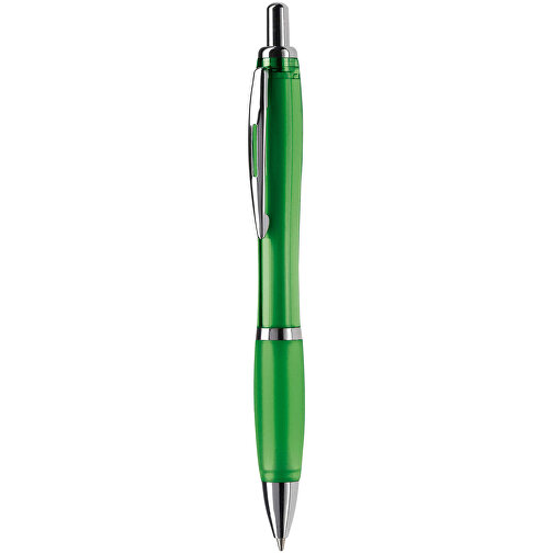 Kugelschreiber Hawaï Transparent , transparent grün, ABS & Metall, 14,00cm (Länge), Bild 1