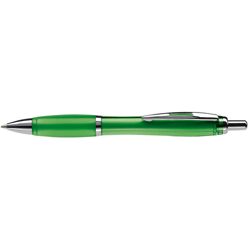 Kugelschreiber Hawaï Transparent , transparent grün, ABS & Metall, 14,00cm (Länge), Bild 3