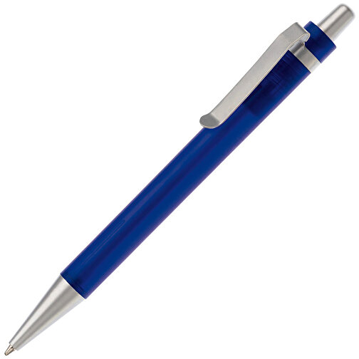 Kugelschreiber Antartica , gefrostet dunkelblau, ABS & Metall, 13,50cm (Länge), Bild 2