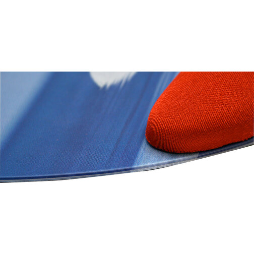 Mousepad / Mauspad ERGO-pad Memoryschaum Quadro OPTI-top , rot, PVC  PU, 24,00cm x 1,50cm x 20,00cm (Länge x Höhe x Breite), Bild 2