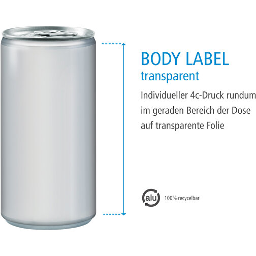 Secco, 200 ml, Body Label transp. (Alu Look), Image 4