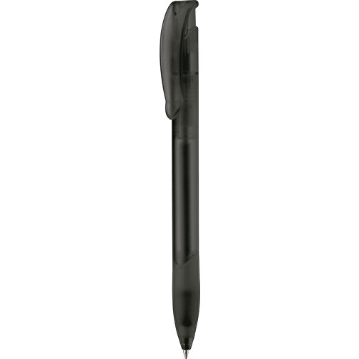 Kugelschreiber Apollo Frosty , gefrostet schwarz, ABS, 14,70cm (Länge), Bild 1