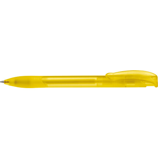 Kugelschreiber Apollo Frosty , gefrostet gelb, ABS, 14,70cm (Länge), Bild 3