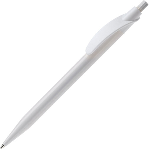 Kugelschreiber Cosmo Hardcolour , weiß / weiß, ABS, 14,50cm (Länge), Bild 2