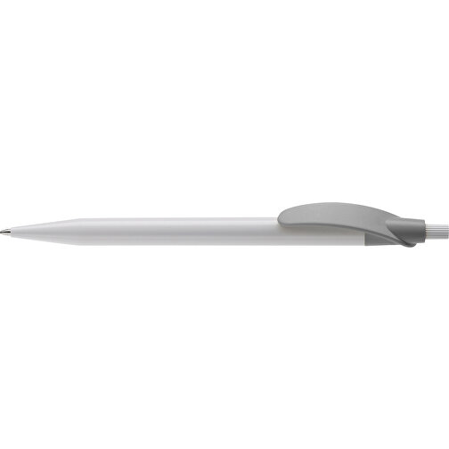Kugelschreiber Cosmo Hardcolour , weiß / silber, ABS, 14,50cm (Länge), Bild 3