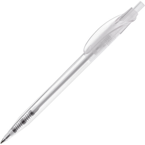 Kugelschreiber Cosmo Transparent , transparent weiss, ABS, 14,50cm (Länge), Bild 2