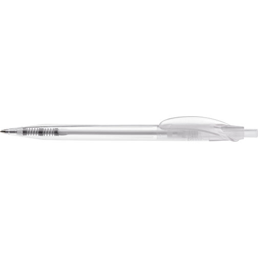 Kugelschreiber Cosmo Transparent , transparent weiss, ABS, 14,50cm (Länge), Bild 3