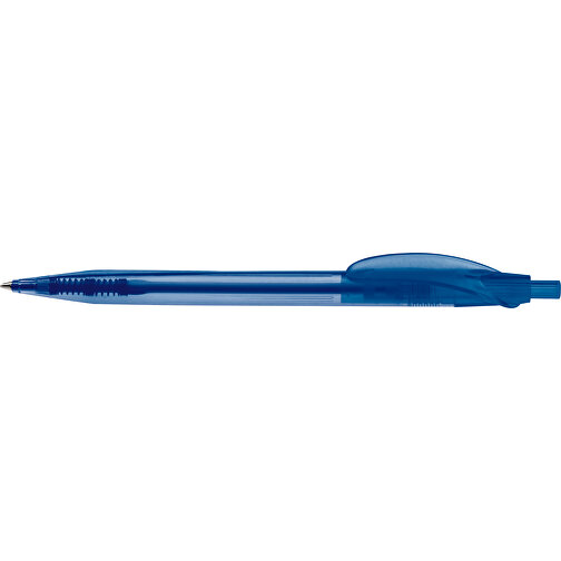 Kugelschreiber Cosmo Transparent , transparent blau, ABS, 14,50cm (Länge), Bild 3