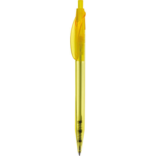 Kugelschreiber Cosmo Transparent , transparent gelb, ABS, 14,50cm (Länge), Bild 1