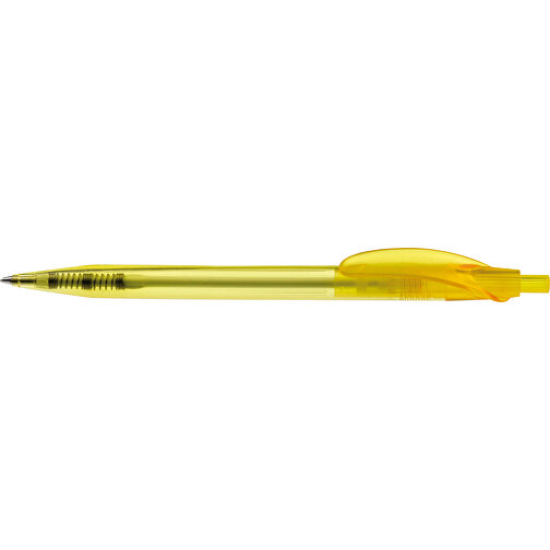 Kugelschreiber Cosmo Transparent , transparent gelb, ABS, 14,50cm (Länge), Bild 3