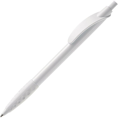 Kugelschreiber Cosmo Grip HC , weiss / weiss, ABS, 14,50cm (Länge), Bild 2