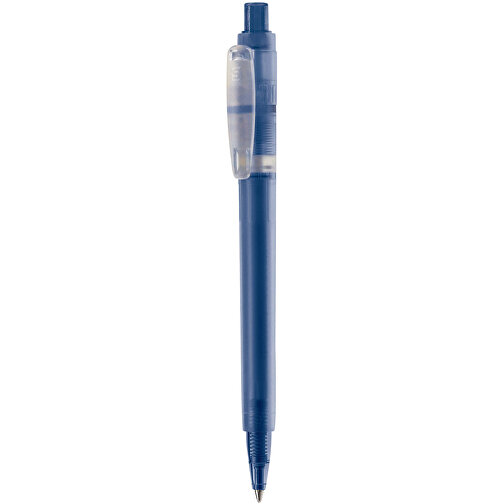 Kugelschreiber Baron ´03 Ice Frosty , gefrostet dunkelblau, ABS, 13,30cm (Länge), Bild 1