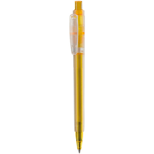 Kugelschreiber Baron ´03 Ice Frosty , gefrostet gelb, ABS, 13,30cm (Länge), Bild 1