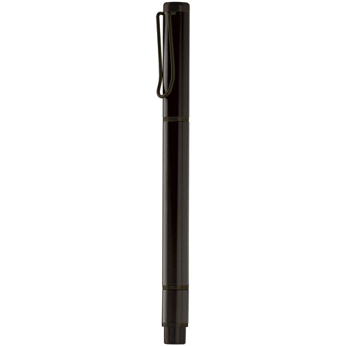 Kugelschreiber Mit Textmarker 2in1 , schwarz, Metall, 13,80cm (Länge), Bild 1