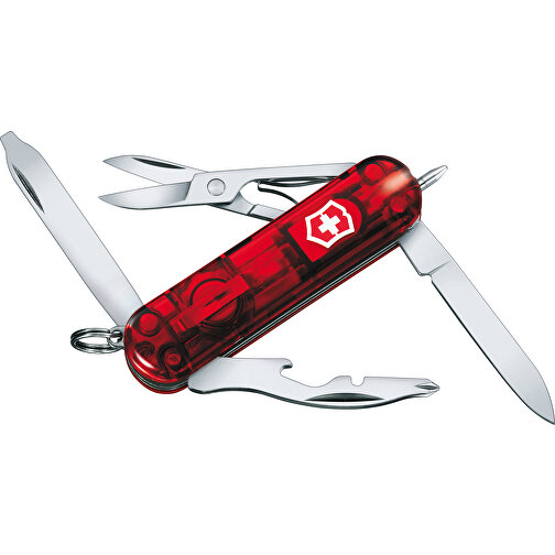 MIDNITEMANAGER - Victorinox Schweizer Messer , Victorinox, rot, hochlegierter, rostfreier Stahl, 5,80cm x 1,40cm x 1,95cm (Länge x Höhe x Breite), Bild 2