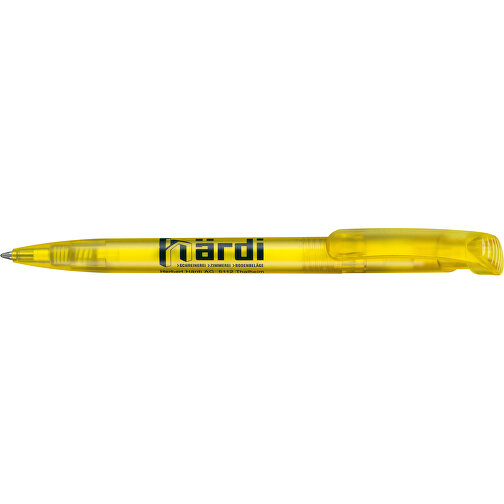 Kugelschreiber CLEAR FROZEN , Ritter-Pen, ananas-gelb, ABS-Kunststoff, 14,80cm (Länge), Bild 3