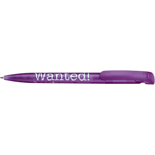 Kugelschreiber CLEAR FROZEN , Ritter-Pen, lavendel, ABS-Kunststoff, 14,80cm (Länge), Bild 3