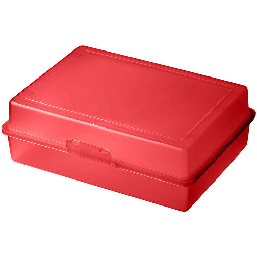 Vorratsdose 'Picknick' , trend-rot PP, Kunststoff, 15,70cm x 7,10cm x 21,20cm (Länge x Höhe x Breite), Bild 1