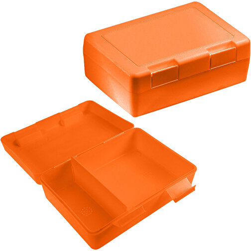 Vorratsdose 'Dinner-Box-Plus' , trend-orange PP, Kunststoff, 18,00cm x 6,50cm x 13,00cm (Länge x Höhe x Breite), Bild 1