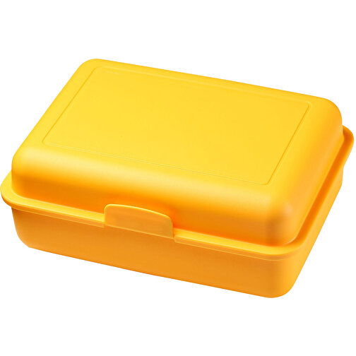 Vorratsdose 'School-Box' Gross , standard-gelb, Kunststoff, 17,50cm x 6,80cm x 13,10cm (Länge x Höhe x Breite), Bild 1