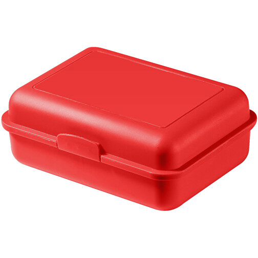 Vorratsdose 'Pausen-Box' , standard-rot, Kunststoff, 17,50cm x 6,90cm x 12,80cm (Länge x Höhe x Breite), Bild 1