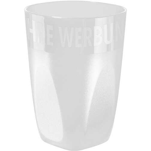Trinkbecher 'Midi Cup' 0,3 L , transparent-milchig, Kunststoff, 10,50cm (Höhe), Bild 1