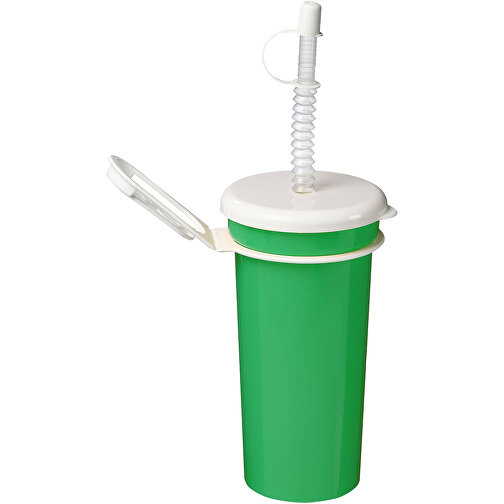 Trinkbecher 'Take Away' 0,5 L , standard-grün, Kunststoff, 17,00cm (Höhe), Bild 1