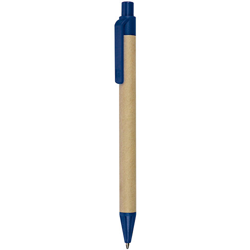 Papierkugelschreiber , blau, Biopapier, 13,80cm (Länge), Bild 1